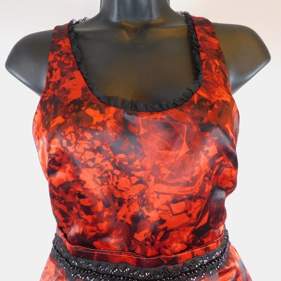 Princess Vera Red/Black Short Dress 0 CL2921 0220 - Picture 2 of 7